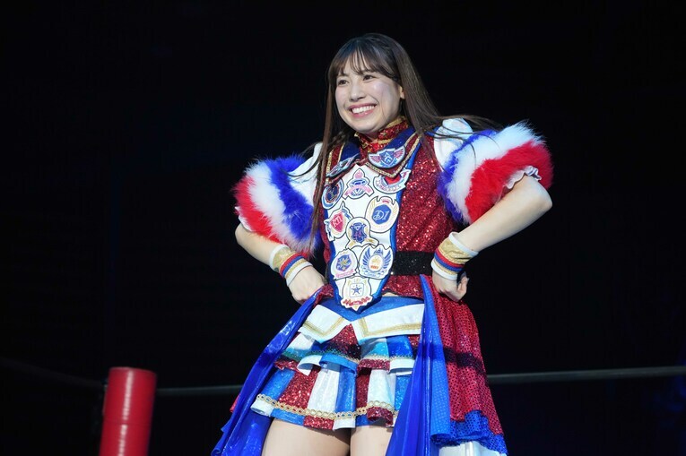 3月31日にSKE48を卒業し、プロレスに専念する荒井優希　©Essei Hara