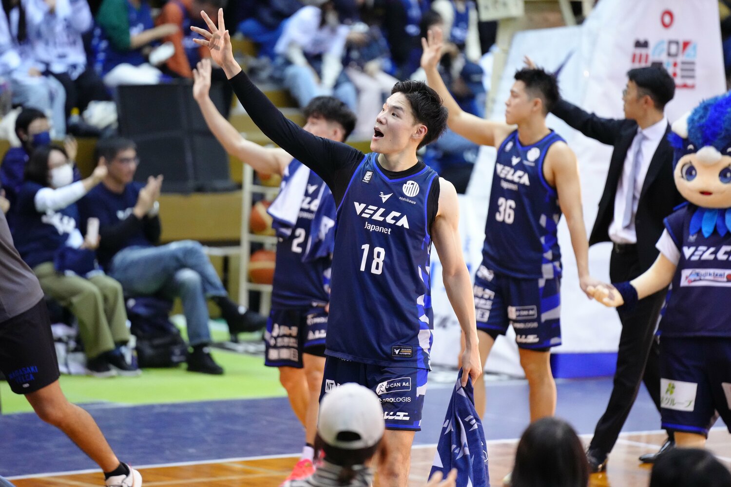 長崎ヴェルカでプレーする馬場　©︎B.LEAGUE