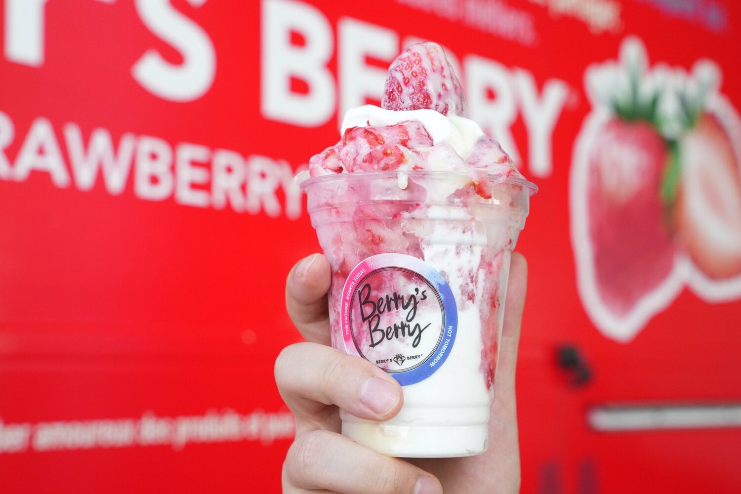 夏季限定のいちごおりも絶品（600円）