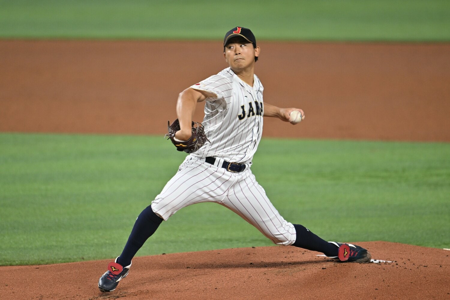 決勝戦の先発マウンドを託された今永昇太　©Naoya Sanuki