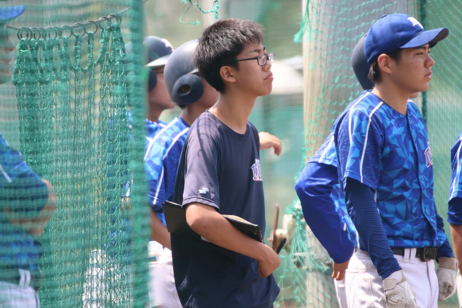 3年生の大山大翔はマネージャーを務めた ©Yuki Kashimoto