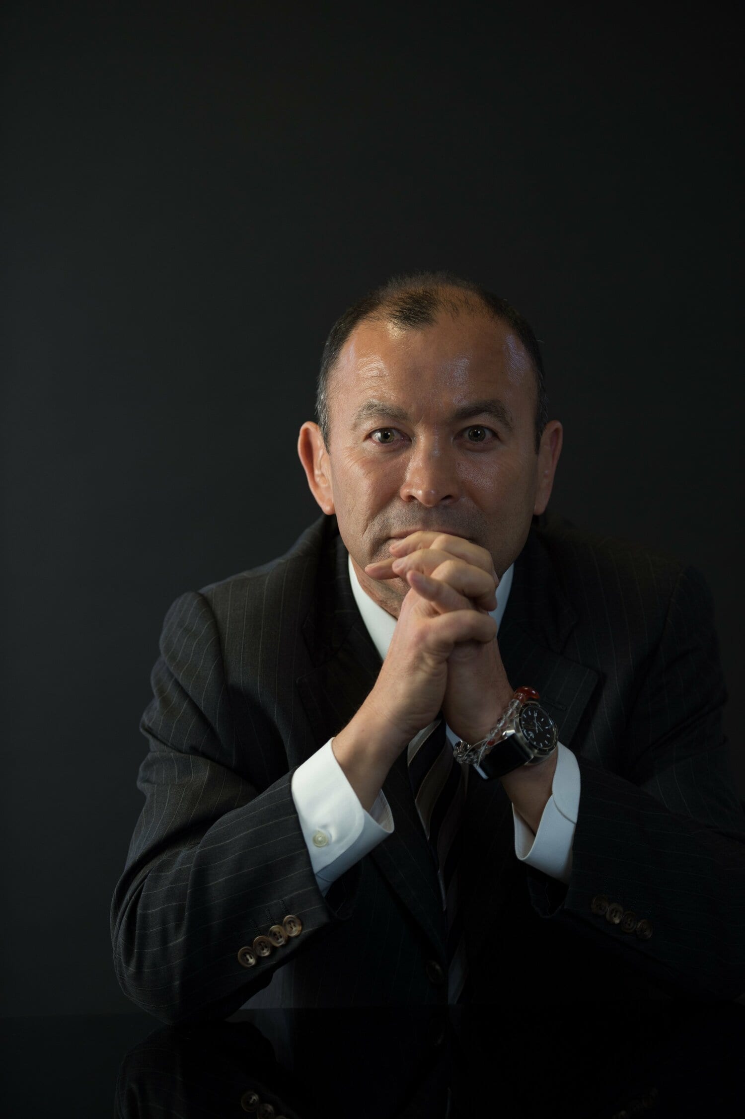 写真は書籍『コーチングとは信じること――エディー・ジョーンズとの対話』の際に撮影したもの（2015年）　©BUNGEISHUNJU