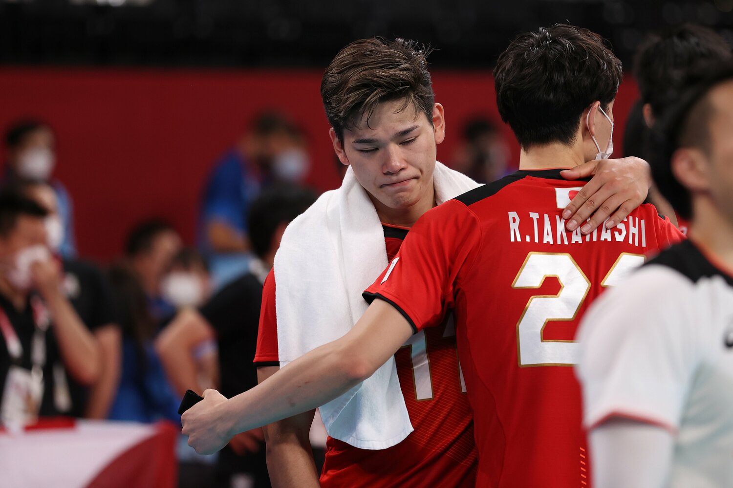 東京五輪の準々決勝でブラジルに敗れ涙した西田 ©︎Getty Images