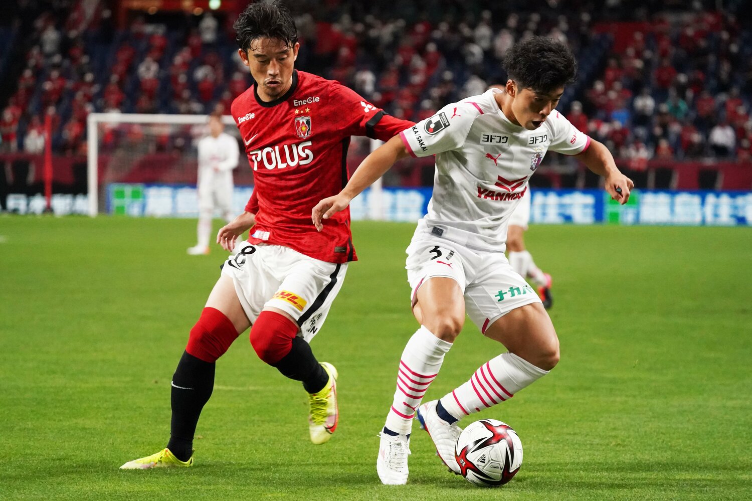 浦和レッズと対戦した2021年10月6日のルヴァンカップ準決勝第1戦　©Etsuo Hara/Getty Images