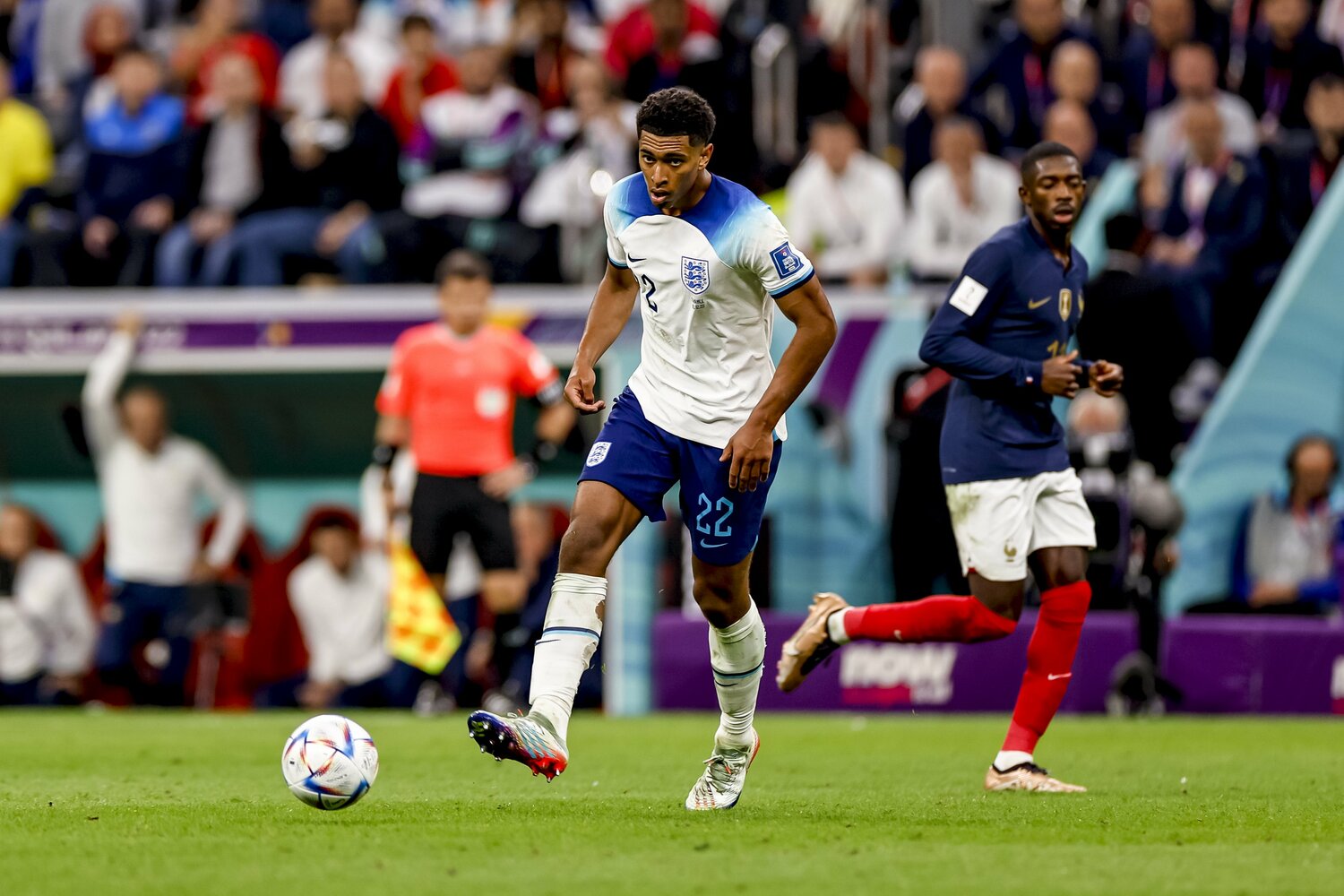 カタールW杯のベリンガム　©Kiichi Matsumoto/JMPA