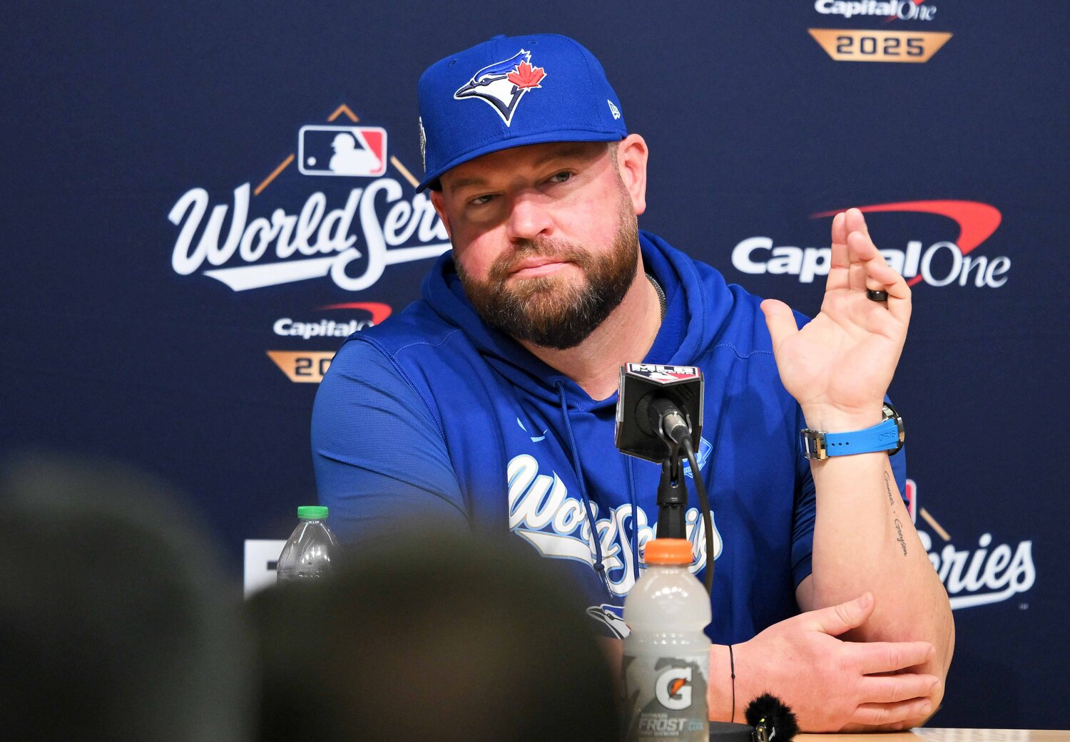 ブルージェイズを率いたシュナイダー監督　©JIJI PRESS