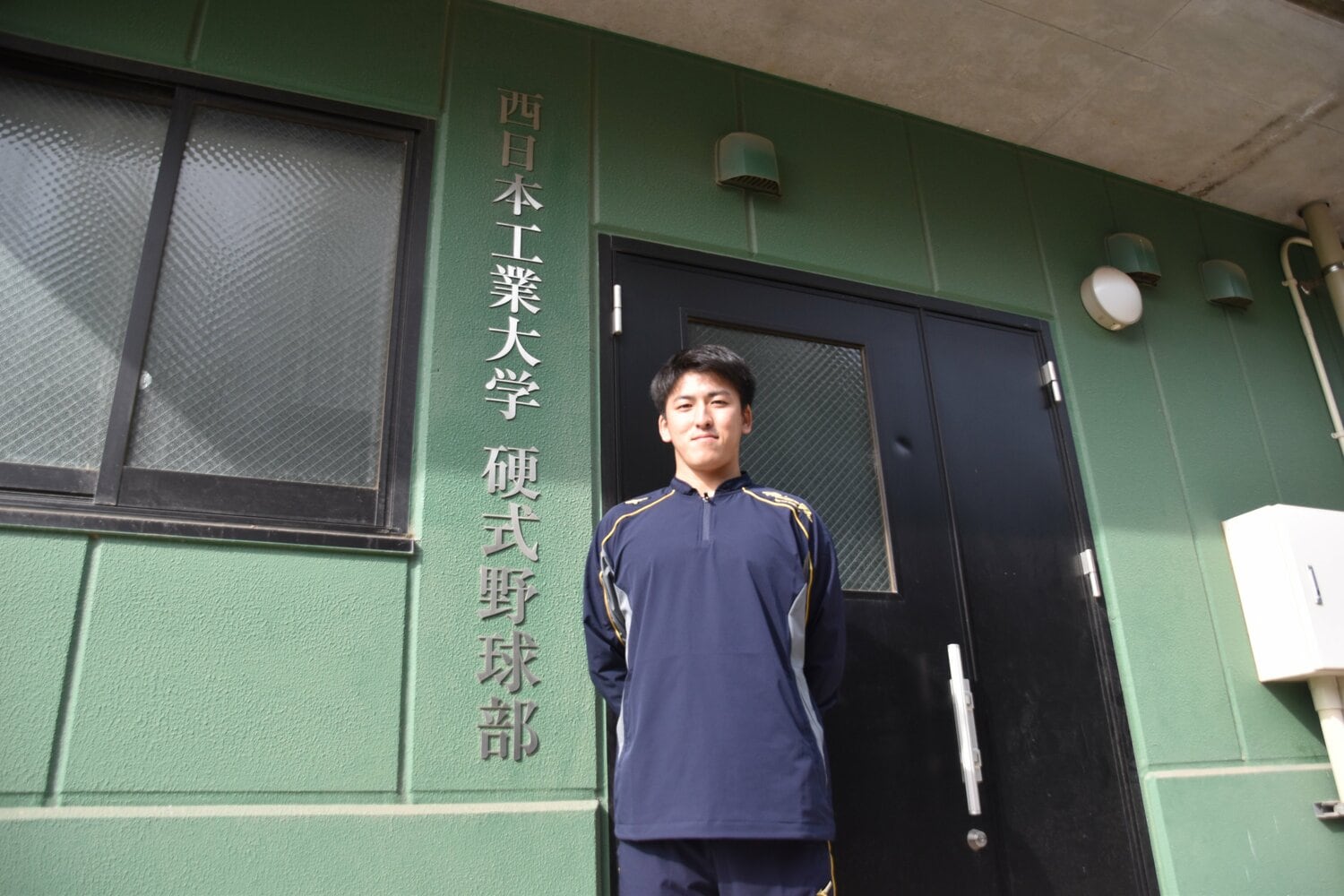 西日本工業大から初のドラ1指名となった隅田 ©Takahiro Kikuchi