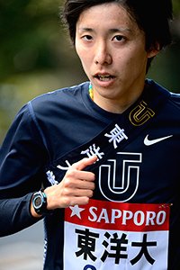 設楽啓太　KEITA SHITARA　東洋大
5区・山上りに挑んだ設楽啓太は、箱根では自身初となる区間賞を獲得。3区を走った弟の悠太とともに双子での区間賞獲得となった。