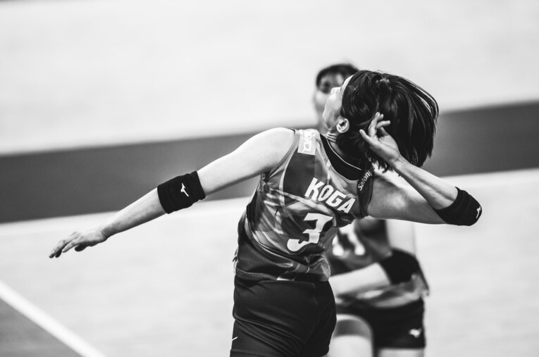 古賀紗理那（VNLポーランド戦）©︎Volleyball World