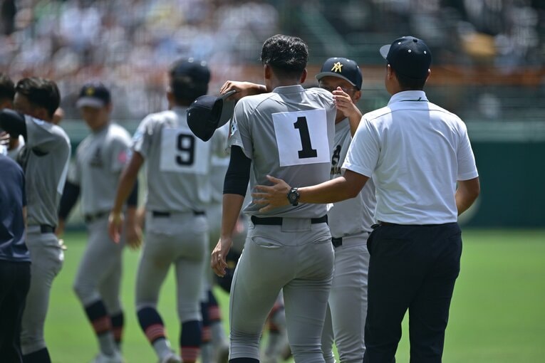 今大会でエースナンバーを背負った関だが、中学時代は決して有名力手ではなかった　©︎Hideki Sugiyama