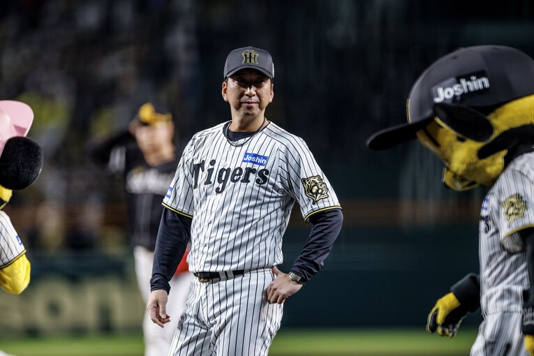 阪神を率いる藤川球児監督、45歳 ©Kiichi Matsumoto