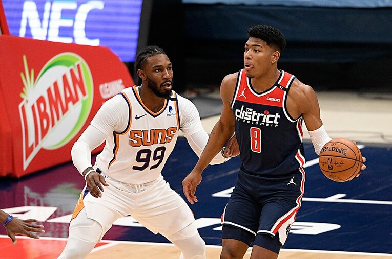 八村塁も出場したサンズ戦（現地時間11日）以降、延期を発表したウィザーズ ／ photograph by AP/AFLO