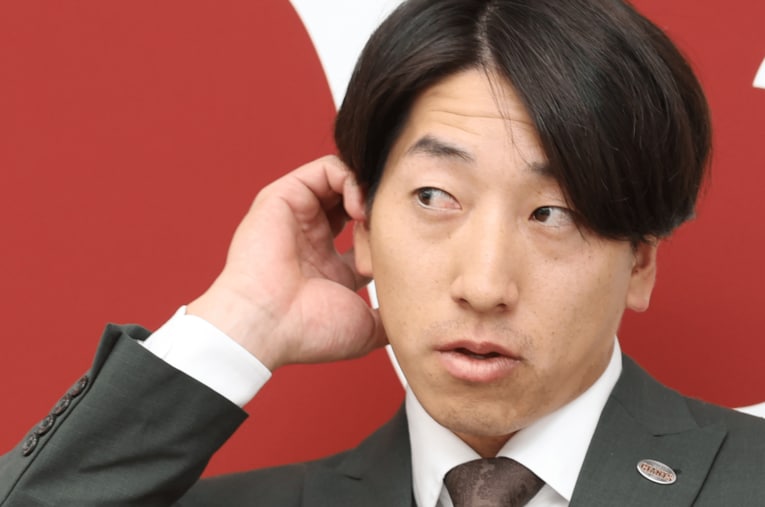 セ・リーグ最多セーブ賞を獲得したライデル・マルティネスが加入し、来季は守護神争いに注目が集まる大勢　©Sankei Shimbun