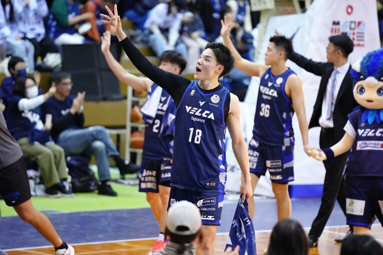 長崎ヴェルカでプレーする馬場　©︎B.LEAGUE