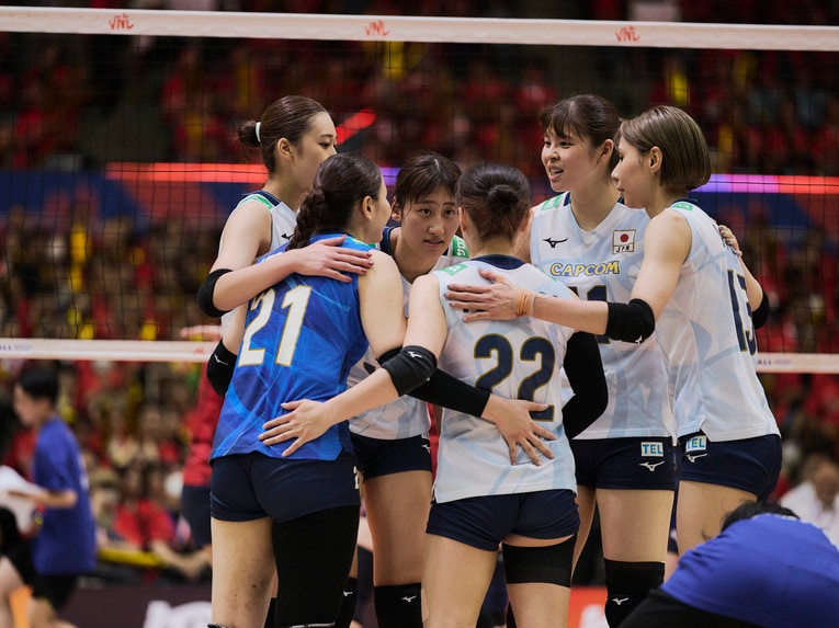 バレーボールネーションズリーグ 韓国戦　©︎Yuki Suenaga