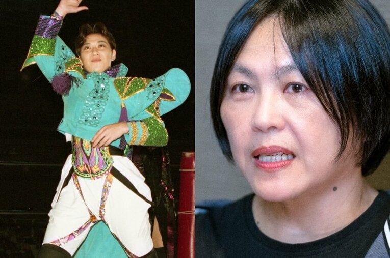 元プロレスラーの立野記代さんが、故・ハーレー斉藤さんへの思いを明かした ／ photograph by L)東京スポーツ新聞社、R)Takuya Sugiyama