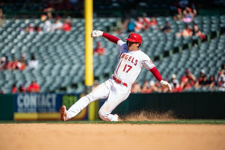 26盗塁、8つの三塁打と投手でありながら走力でも破格のスタッツを残した　©Nanae Suzuki