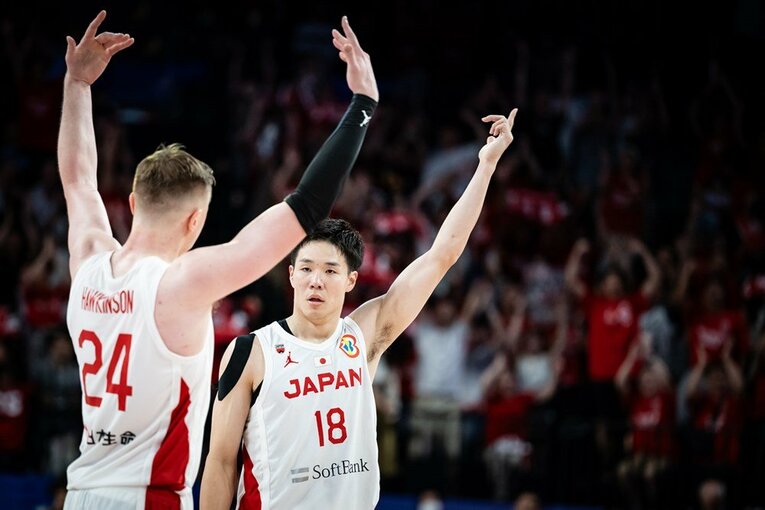 5得点をマークした馬場雄大　©︎FIBA