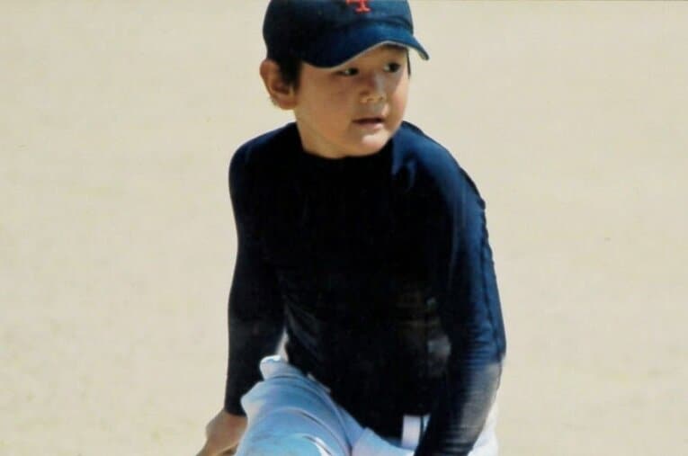 小学校時代の竹下徠空。現在は明徳義塾の3年生 ／ photograph by 母・真奈美さん提供