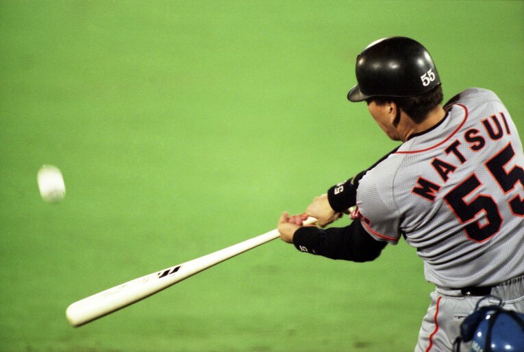 2002年の松井　©Sports Graphic Number