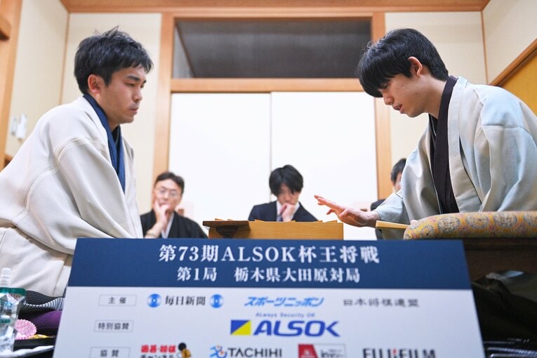 大田原の地で相まみえた2人（代表撮影）©JIJI PRESS