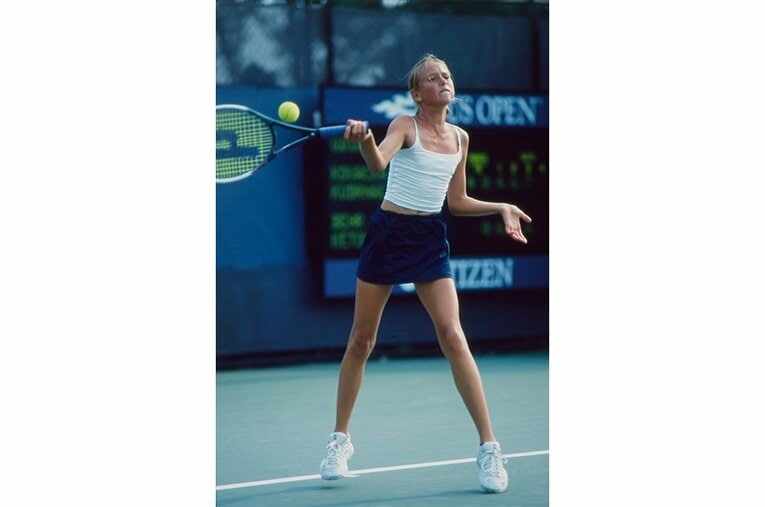 2000年、全米オープンの公開練習 ／ photograph by Hiromasa Mano