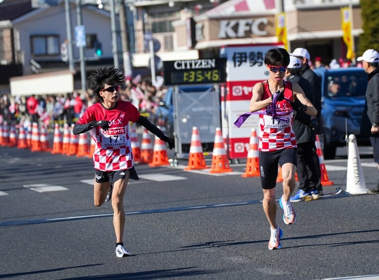 2区で22人抜きを見せたサンベルクスの吉田響　　©Satoshi Wada