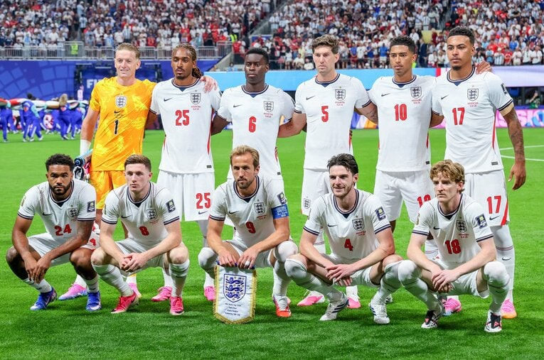 アルゼンチンに痛恨の逆転負けを喫したイングランド代表。1966年大会以来のW杯制覇はならなかった　©Kaoru Watanabe/JMPA