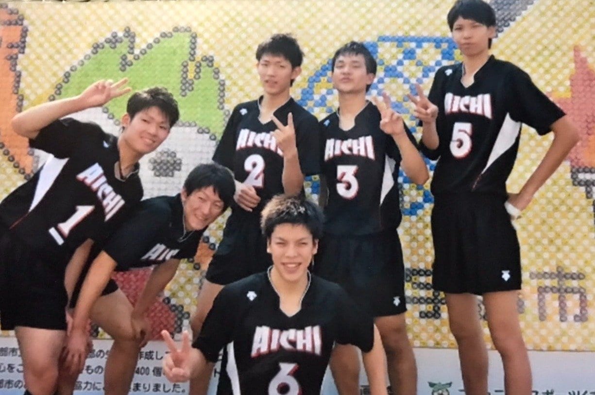 愛知県選抜に選ばれた高校時代の山内晶大（右、写真/本人提供）