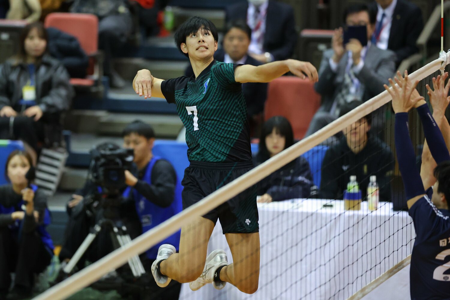 コートでは別格の存在感を見せつけた甲斐　©︎UNIVAS/Aki Nagao