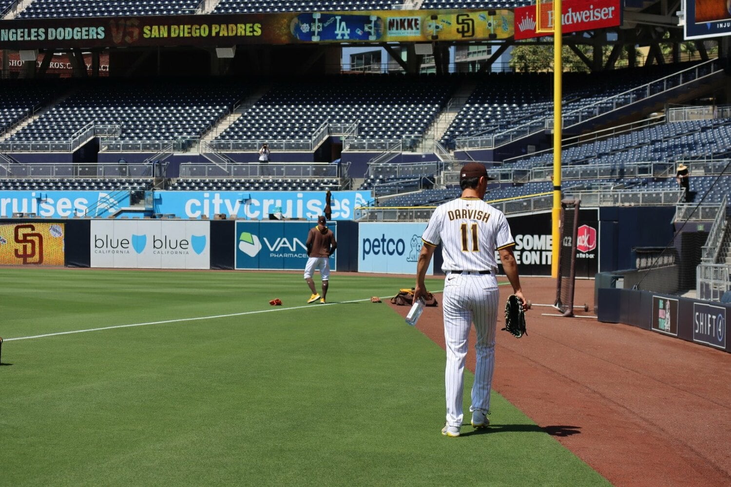 トレーニング中のダルビッシュ　©Yuki Yamada