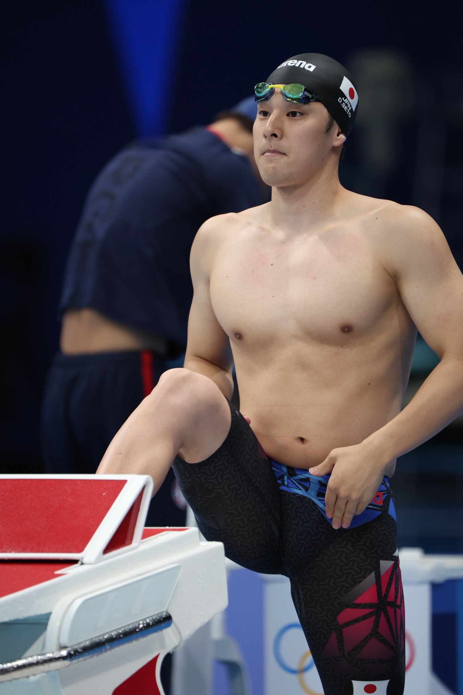 準決勝直前、気合の入った表情を見せていた瀬戸　©Shinya Mano