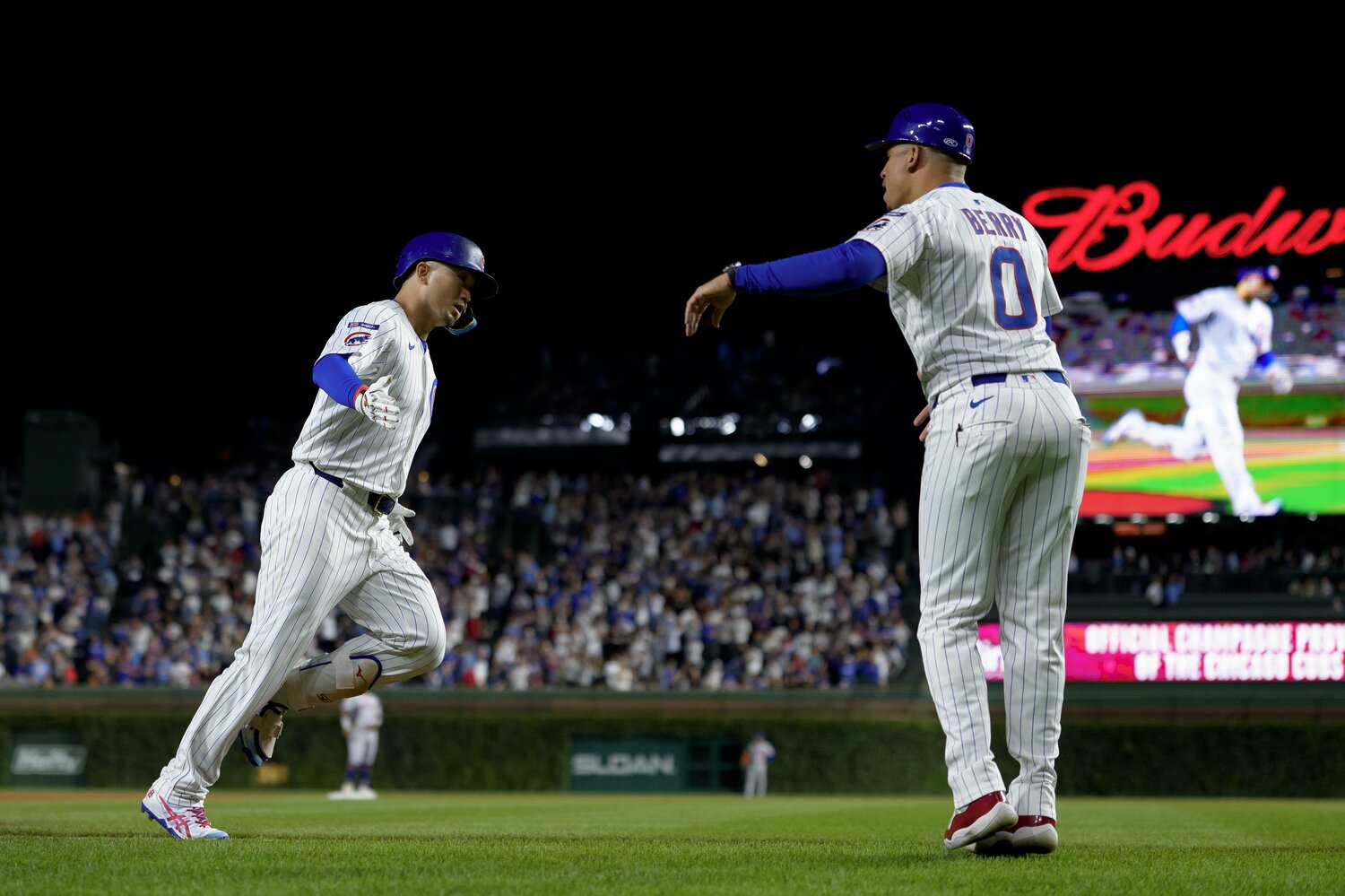 2025年9月25日メッツ戦で2ホーマーを放った鈴木誠也 ©︎Matt Dirksen/Chicago Cubs/Getty Images