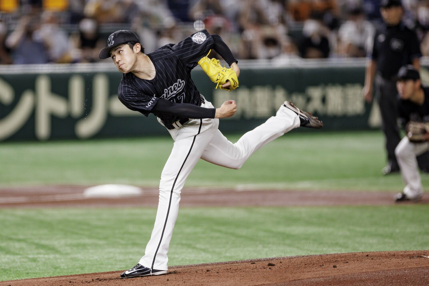 5失点でマウンドを降りた佐々木　©︎Kiichi Matsumoto