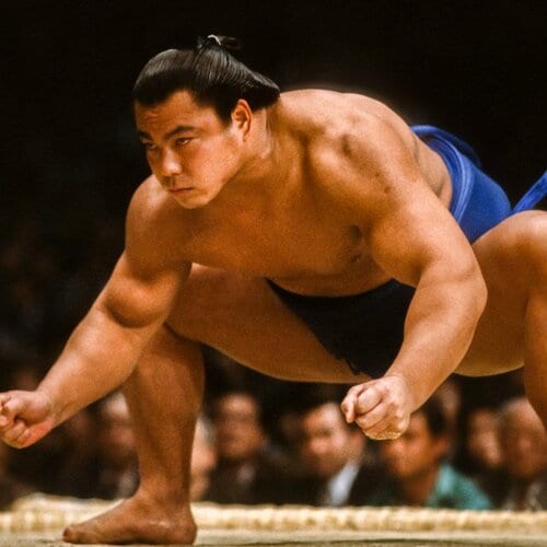 1980年前後の若乃花灰皿。貴乃花と千代の富士が大関の時代の物。青い灰皿と湯飲み 貴乃花（2／3）を徹底解剖 - Number Web - ナンバー