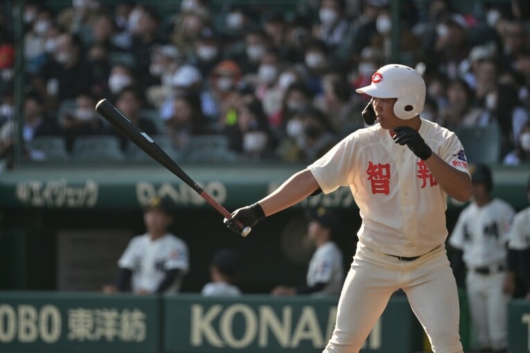 夏大会で智弁和歌山4番の中塚遥翔内野手　©︎Hideki Sugiyama