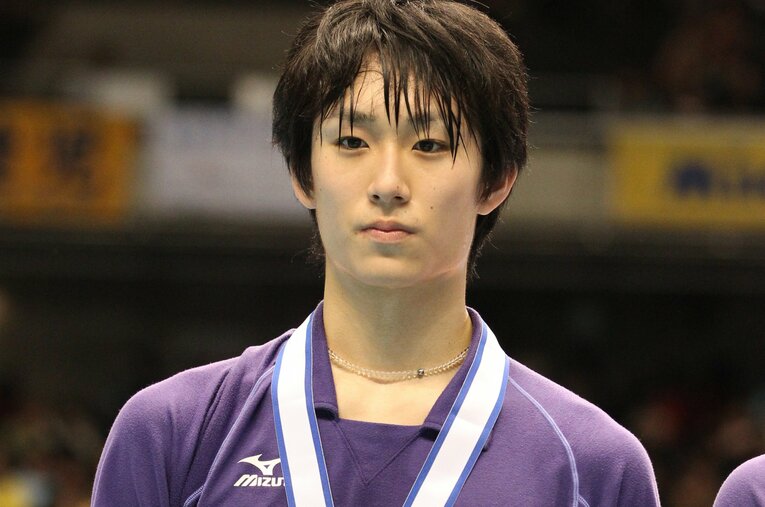 1月開催に移行した初めての春高バレーに臨んだ東洋高のキャプテン、柳田将洋（当時高3） ／ photograph by Kiyoshi Sakamoto/AFLO