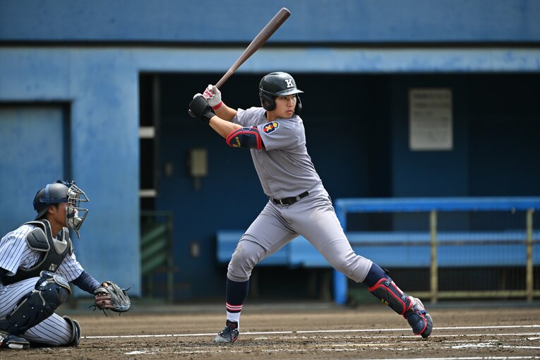 今年、ソフトバンクからドラフト指名を受けた慶応大の廣瀬隆太　©Hideki Sugiyama