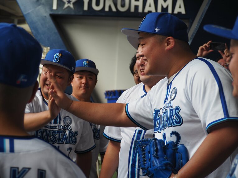 ナイスキャッチを見せた柔道界の牧　©Yu Saito