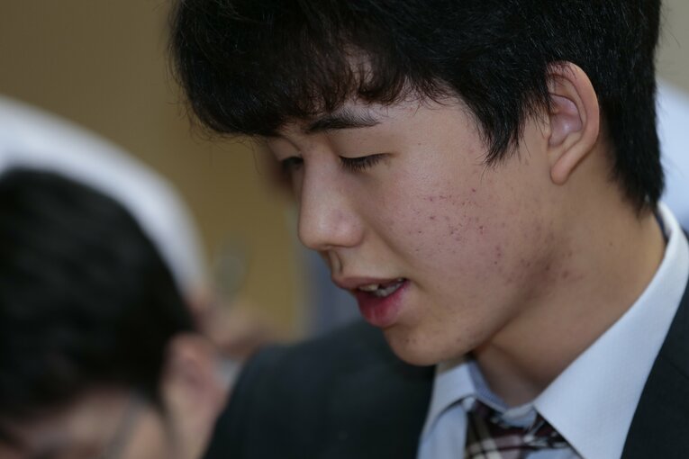 2017年6月、連勝中で快進撃真っ只中の藤井　©Tadashi Shirasawa