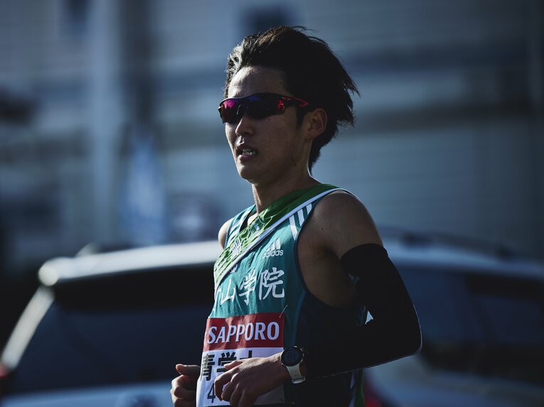 2年時は復路の8区を走って区間2位だった佐藤　©Yuki Suenaga