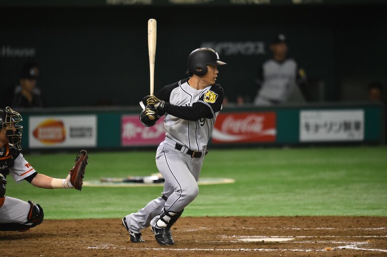 阪神時代の高山俊　©BUNGEISHUNJU