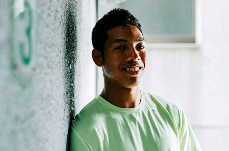 陸上の日本選手権、男子100mで3年ぶりの優勝を飾ったサニブラウン・アブデルハキーム（23歳） ／ photograph by Kiichi Matsumoto