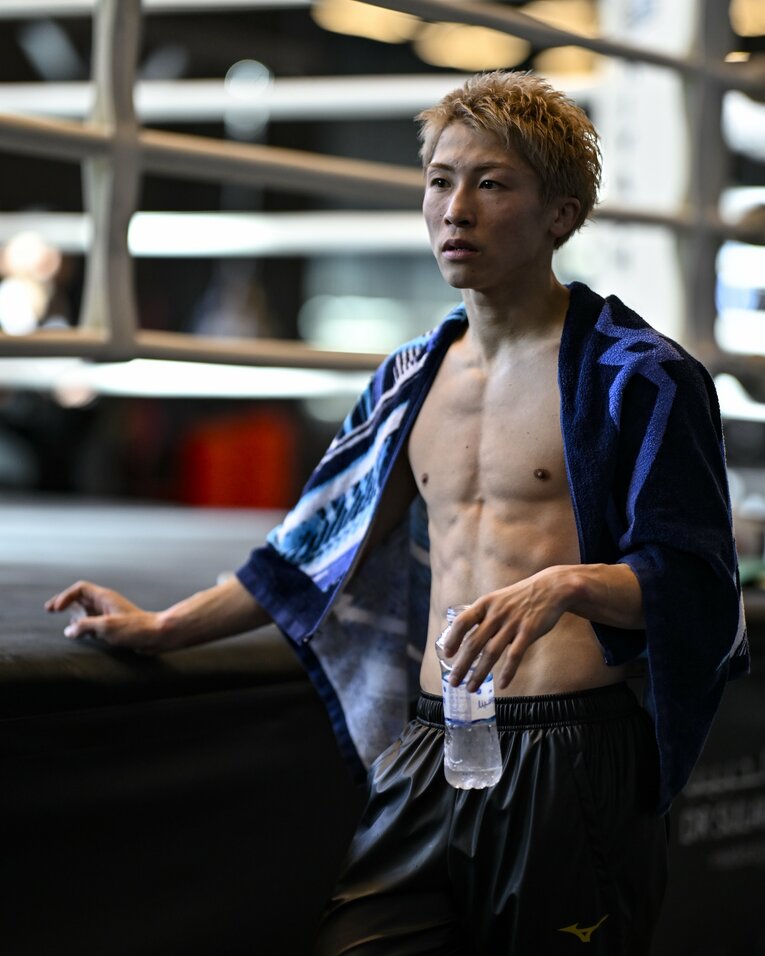 ピカソ戦直前、現地リヤドでの井上尚弥のジムワーク　©Hiroaki Finito Yamaguchi