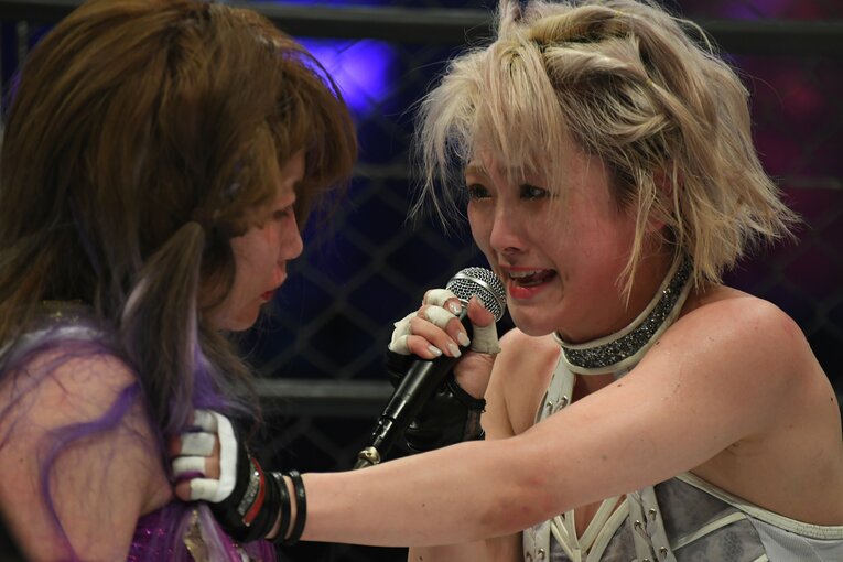 金網マッチに敗れるも、中1日での再戦に向け「諦めないって言ってんだろーが！」と叫ぶなつぽい