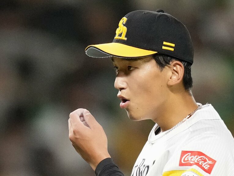 前田悠伍のデビュー戦、3回6失点の結果に。　©KYODO