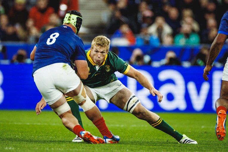 姫野和樹と同じトヨタヴェルブリッツでプレーする南アフリカFLピーター=ステフ・デュトイ　©︎Kiichi Matsumoto