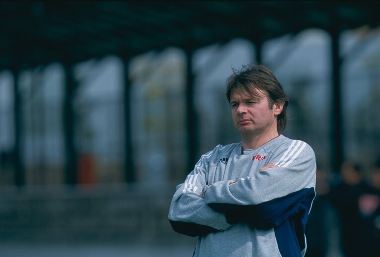 日本代表監督時代のフィリップ・トルシエ　©Sports Graphic Number