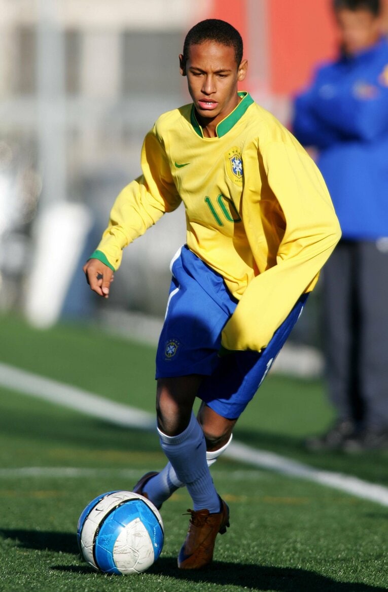 2008年、16歳時のネイマール　©AFLO