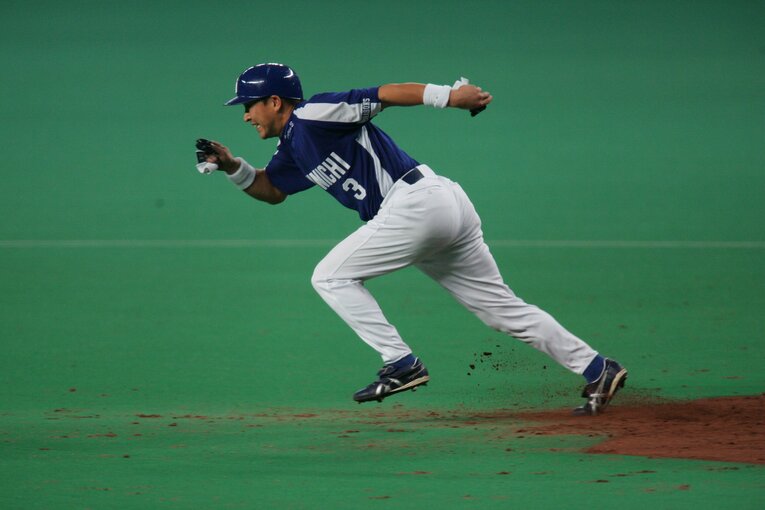 現役時代の立浪　©Sports Graphic Number